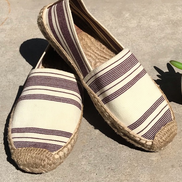 Tory Burch Shoes - Tory Burch Stretch Canvas Espadrilles Striped 7
